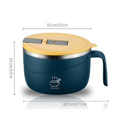 Stainless steel instant noodle bowl