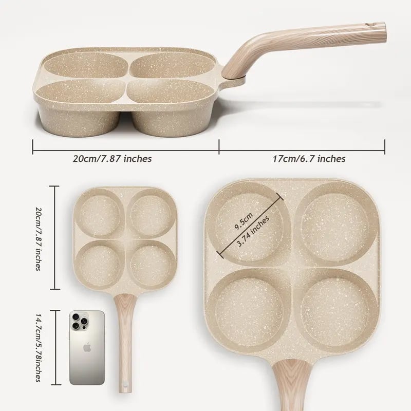 Universal 4-Cup Egg Frying Pan