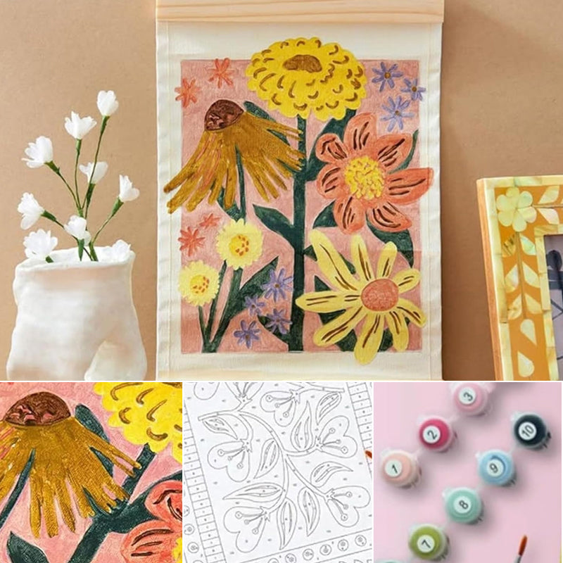 Hearts in Full Bloom Paint by Number Kit