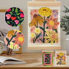 Hearts in Full Bloom Paint by Number Kit