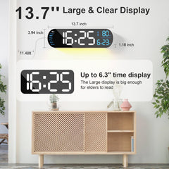 Sakerplus Multi Functional LED Display Clock