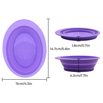 Silicone Makeup Brush Cleaner Bowl