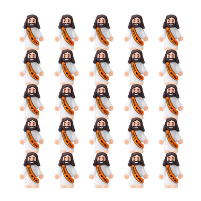Mini Jesus Figurines With Jesus love You Slogan
