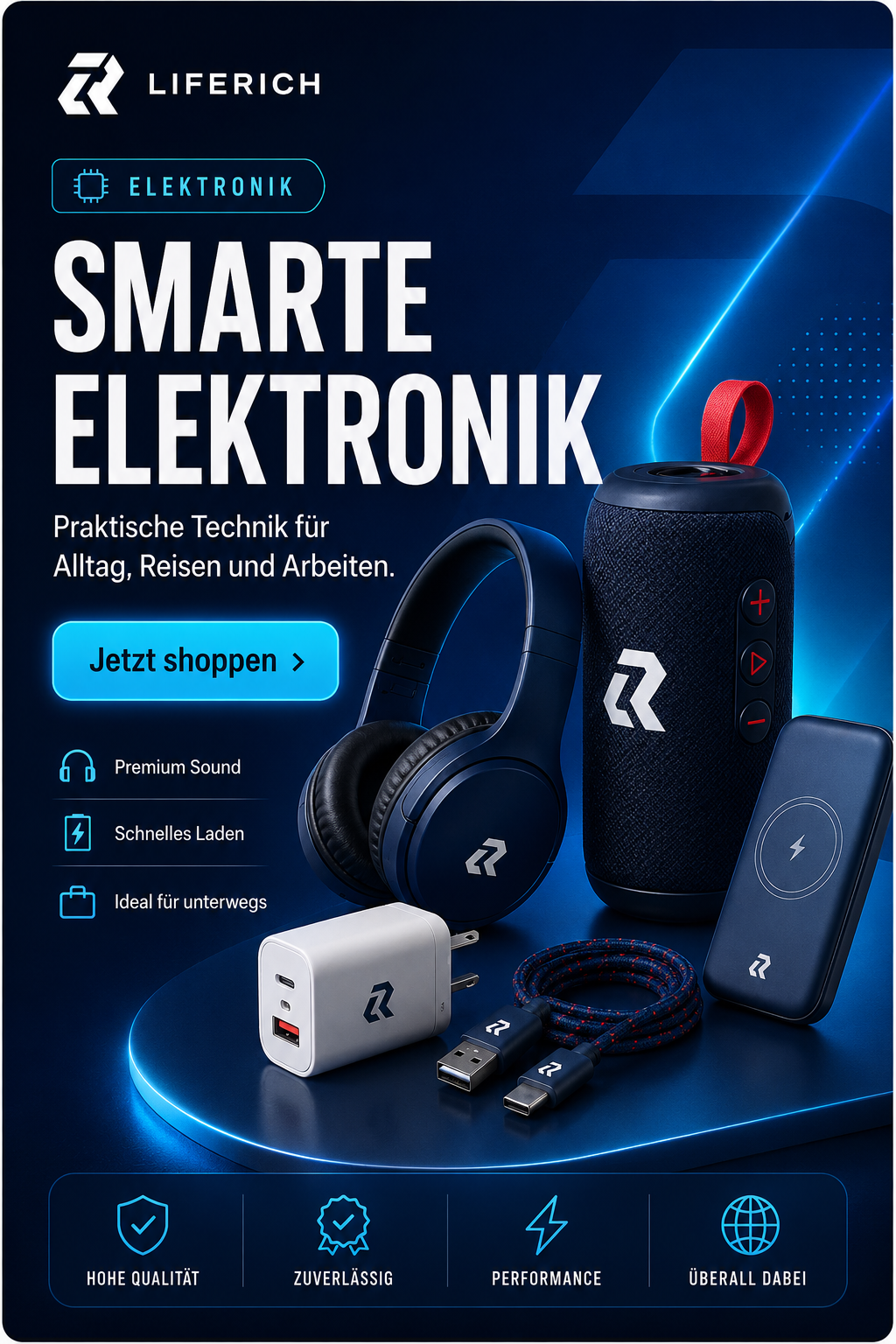 Liferich Electronics Banner DE V2
